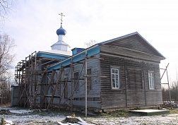 Продолжается восстановление храма в деревне Прилук