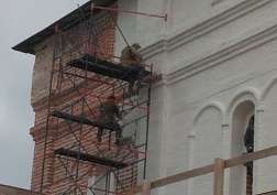 В Сийском монастыре — реставрационные работы